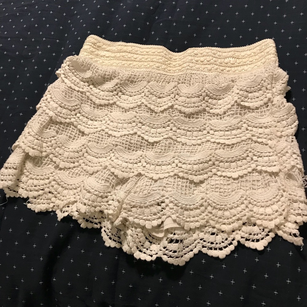 Crochet shorts